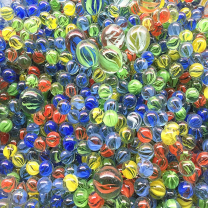 30PCS 1.4cm Children's Game Machine Checkers Yoyo Balls Colored Glass Beads Fish Tank Decoration Beads Glass Balls Game Pinballs