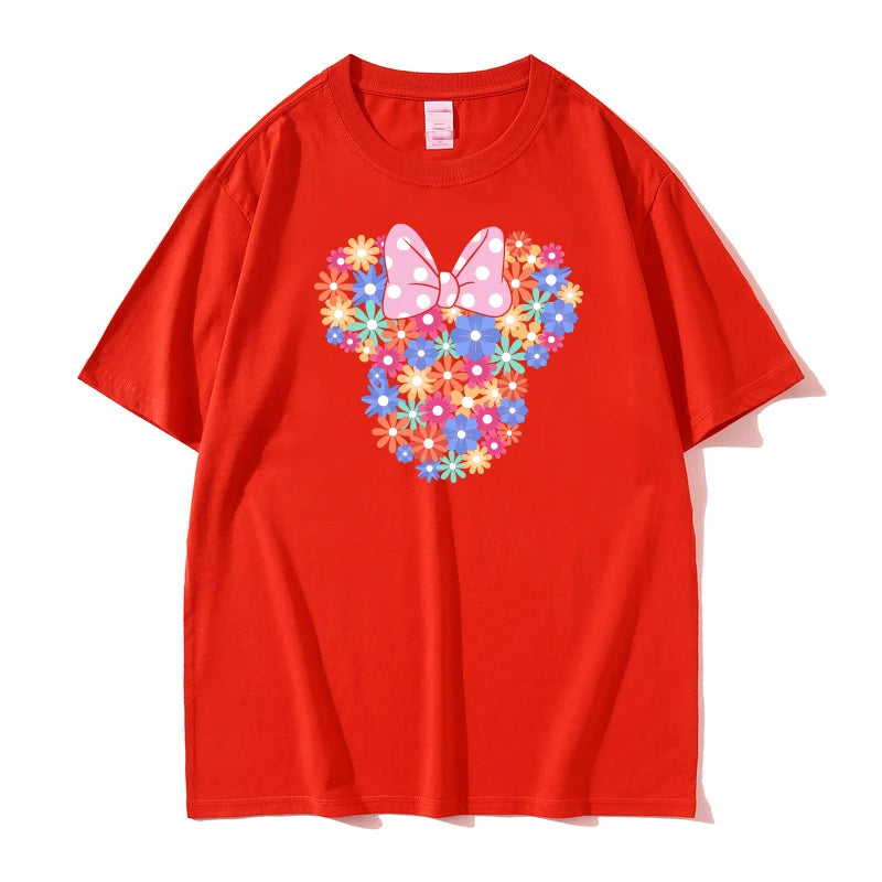 Disneyland Summer Parent-child Clothing 2025 New Father and Daughter Travel Souvenir Casual High-end Fashion Short-sleeved Top