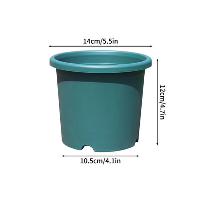 Plastic Flowerpot with Drainage Holes Plant Nursery Pot Seed Starting Pot Plastic Flower Plant Container for Succulents Seedling