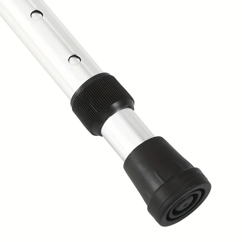 Two sections of aluminum alloy ultra-light anti-slip telescopic crutches for strengthening outdoor walking sticks for mountainee