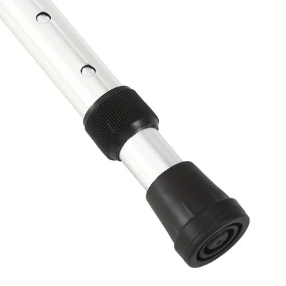 Two sections of aluminum alloy ultra-light anti-slip telescopic crutches for strengthening outdoor walking sticks for mountainee