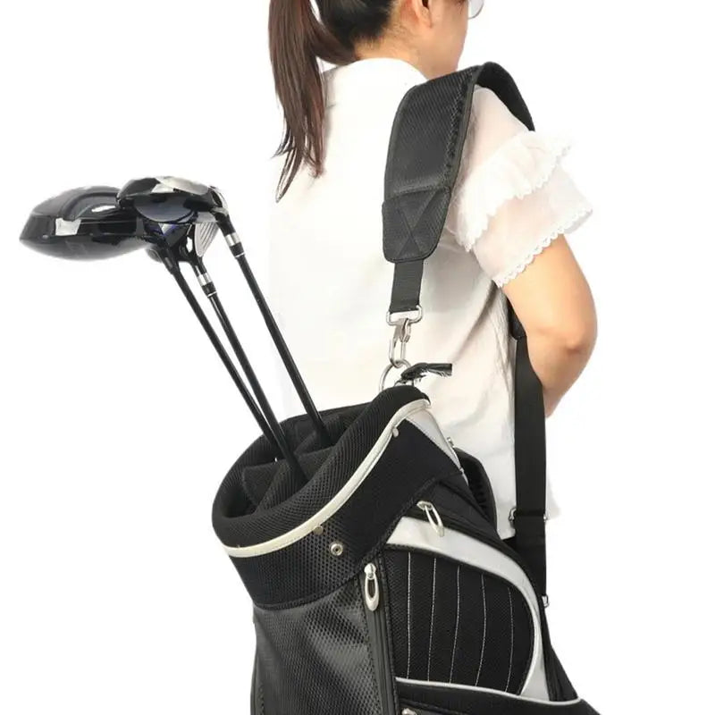 Golf Bag Single Shoulder Strap Adjustable Golf Bag Straps Sturdy Thick Pad Straps Single Padded Adjustable Straps Non-slip