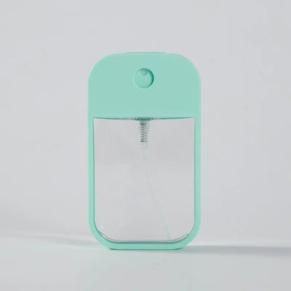 Portable Square Perfume Spray Bottle 45ml Alcohol Watering Hand Sanitizer Refillable Silicone Set Makeup Atomizer For Traveling