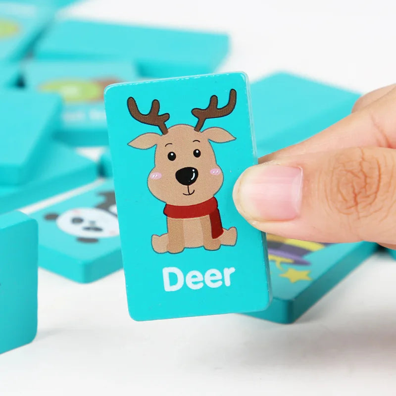 Kid Blocks Seaside Escape Mahjong Wooden Memory Solitaire Matching Game