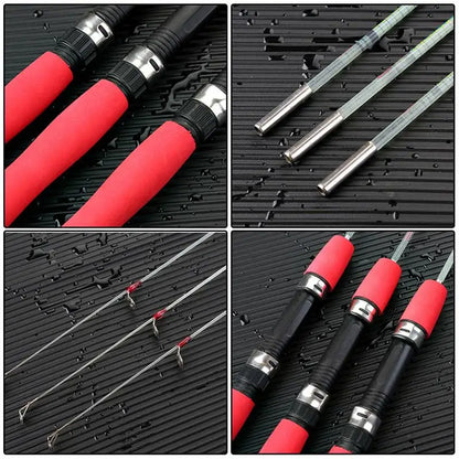 Ultralight Fishing Rod Small Fishing Rods For Adults Well High-quality Ice Fishing Pole With EVA Handle For Saltwater Freshwater