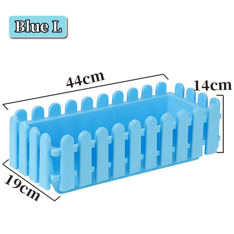 Garden Fence Type Flower Pot With Holes Cuboid Flowerpot Planting Flower Vegetable Plant Pot