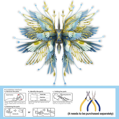 Piececool 3D Metal Puzzle-Aquarius One Thousand Origami Carnes for Aquarius Model Kits DIY Jigsaw Toy For Adults