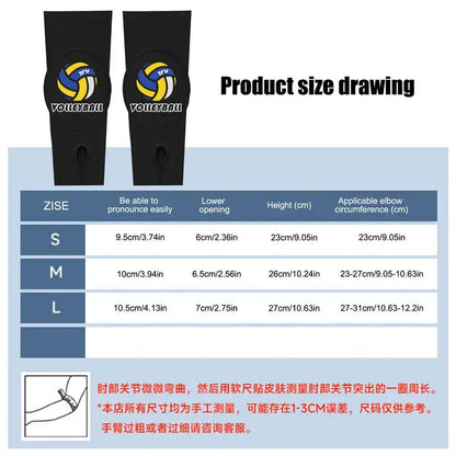 2Pcs Volleyball Armband Wrist Support Breathable Volleyball Passing Hitting Forearm Sleeves Arm Sleeves With Protection Pad