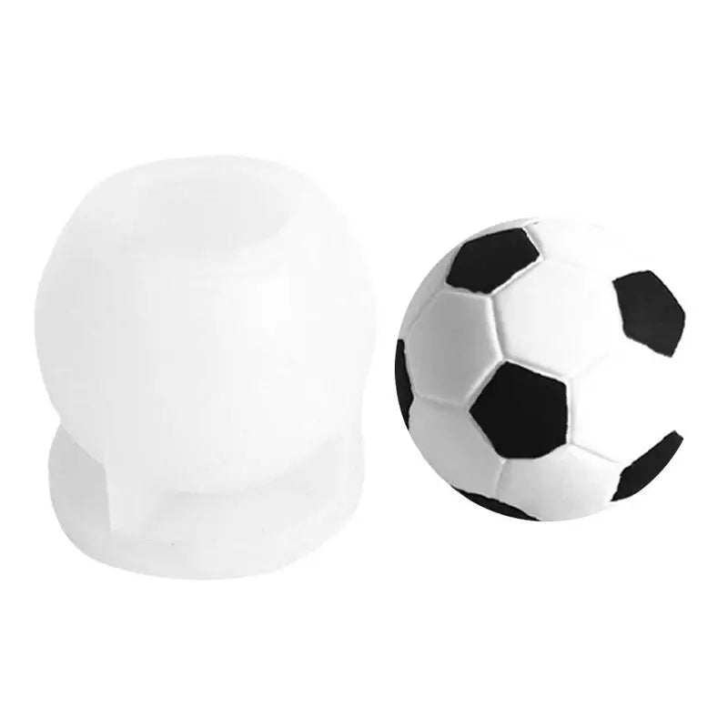 Football Shape Soccer Resin Mold Football Shape Cake Decoration Tools Cute Candle Moulds for Fondant Decoration Birthday Party