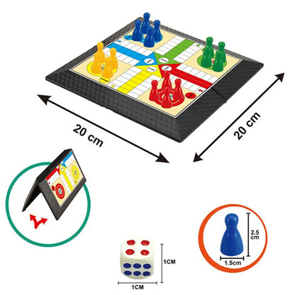 Board Games Ludo Set Party Game Parent Child Strategy Interaction with Foldable Board Games