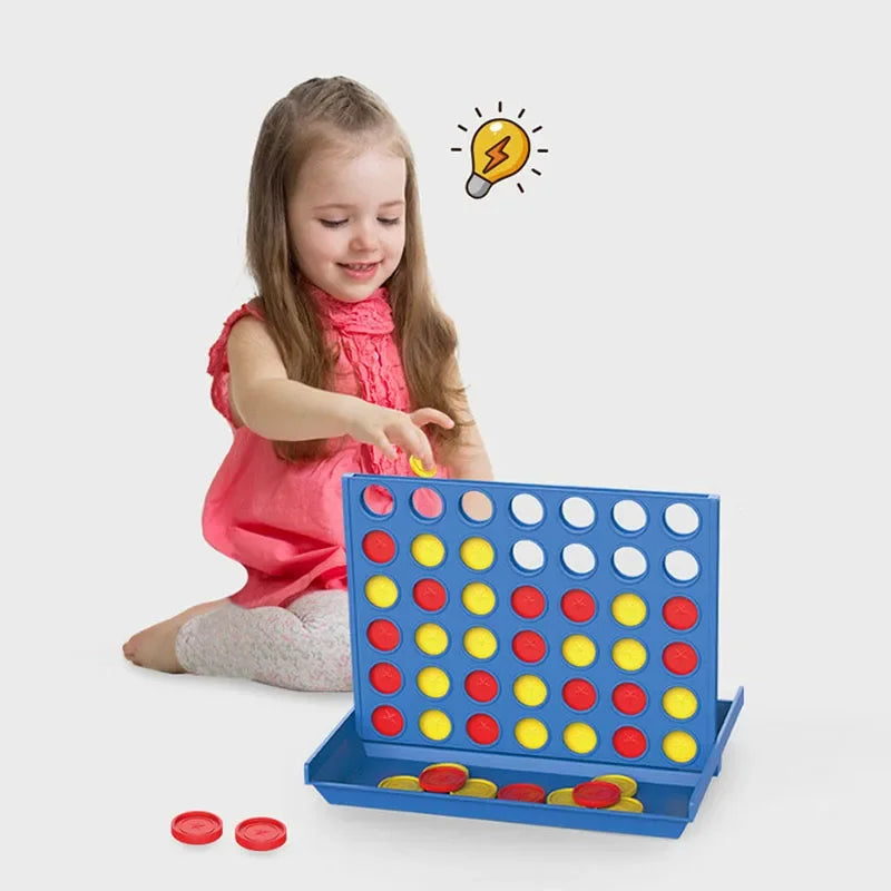 Connect 4 In A Line Board Game Children's Educational Toys Classic Party Chess Family Toy Early Educational Puzzle Thinking Gift