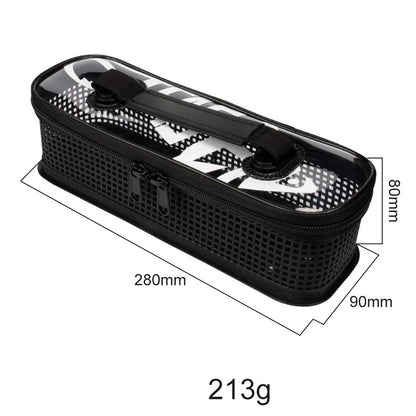 1 PCS Fishing Tackle Boxes Portable Mesh Flushing Sea Fishing Lure Boat Bait Carrying Iron Plate Storage Bag Fishing Supplies