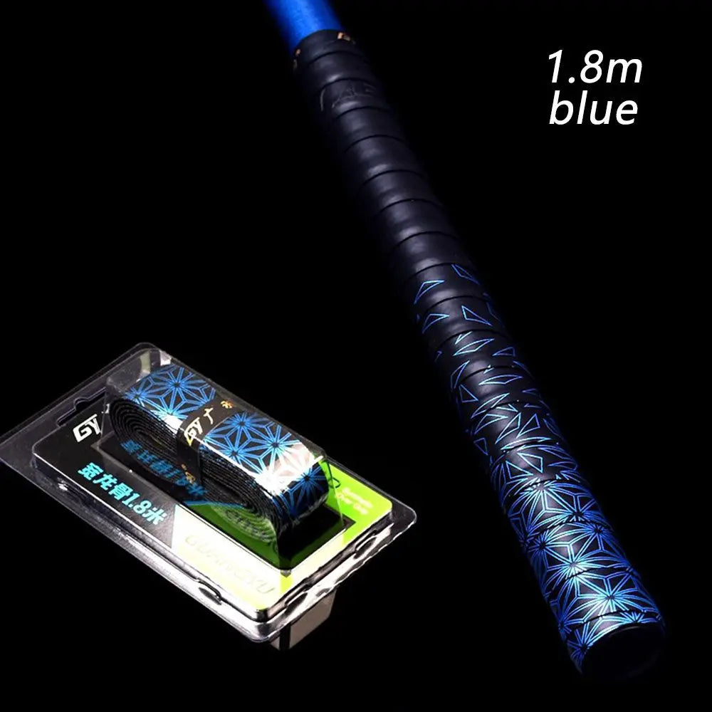 1.8m Keel Design For Badminton Baseball Bats Tennis Squash Racket Sweat Absorbed Anti-slip Band Fishing Rod Sweatband Grip Tape