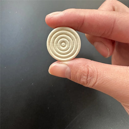 24 Pcs1 Set Of 2.5cm/0.98inch Round Wooden Checkers Round International Checkers Pieces For Board Game Backgammon Accessories