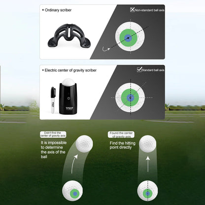 PGM HXQ012 Golf Electric Scriber Finds Center Of Gravity Distribution Line Ball Golf Training Aids Golf Ball Spot Marker Tool