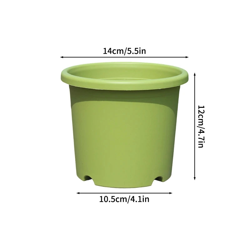 1PC Plastic Flowerpot Thickened Plant Pot for Flowers Shrubs Succulents Breathable Root Control Flower Pot Garden Decorations