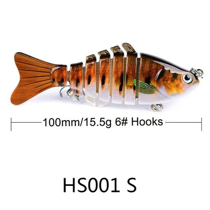 Mini Multi Jointed Swimbait Fishing Lure Flexible Fish Bait Bionic Crankbait Sinking Pesca Pike Bass Tackle