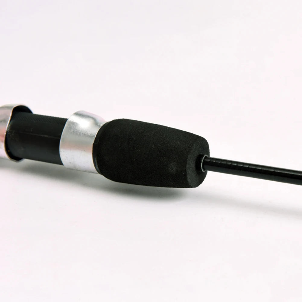 Telescopic Ice Fishing Rod 2 Sections Fishing Pole Small Short Sea Pole for River Lake Reservoir Ice Fishing and So On