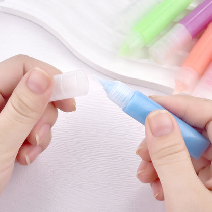 6ml Water-Based Luminous Paint Long Lasting Fluorescent Pigment Paint Glow In Dark Acrylic  Painting Water Color Artwork Party