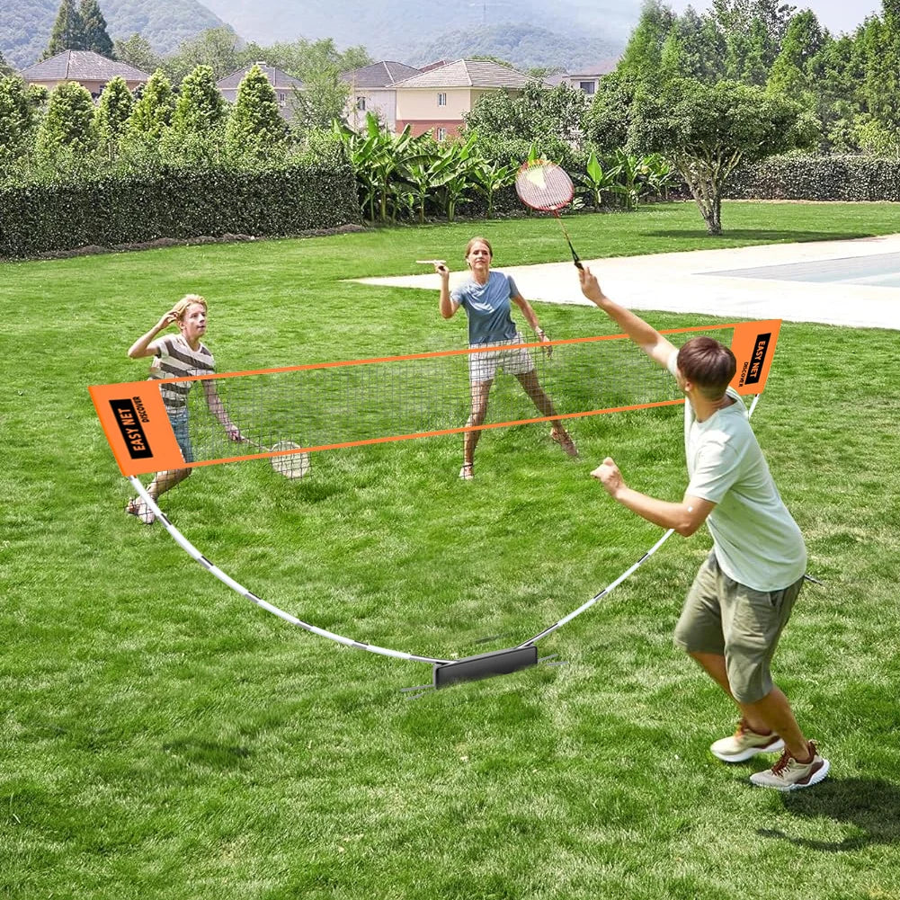 Professional Badminton Net Badminton Training Net Easy Setup Height Adjustable Volleyball Net for Court Backyard Beach