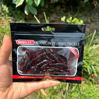 20pcs Crawfish Artificial Bait Shrimp Lobster Claw Lure For Bass Trout Pike Salmon Soft PVC Fishing Lures Swimbait 5.5cm/2.3g