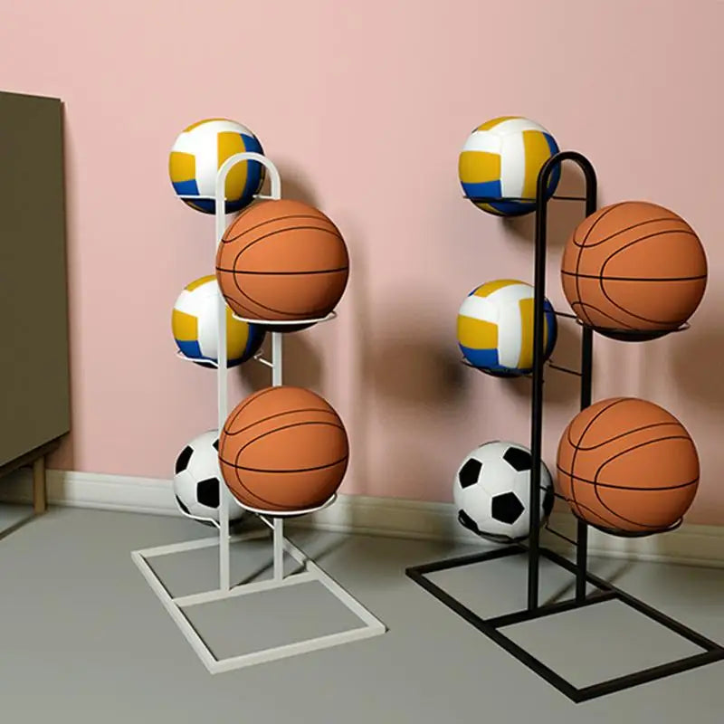 5 sizes Multi-Layer Basketball Storage Rack Football Display Shelf Kindergarten Volleyball Stand Holder Cast Iron Stand Display