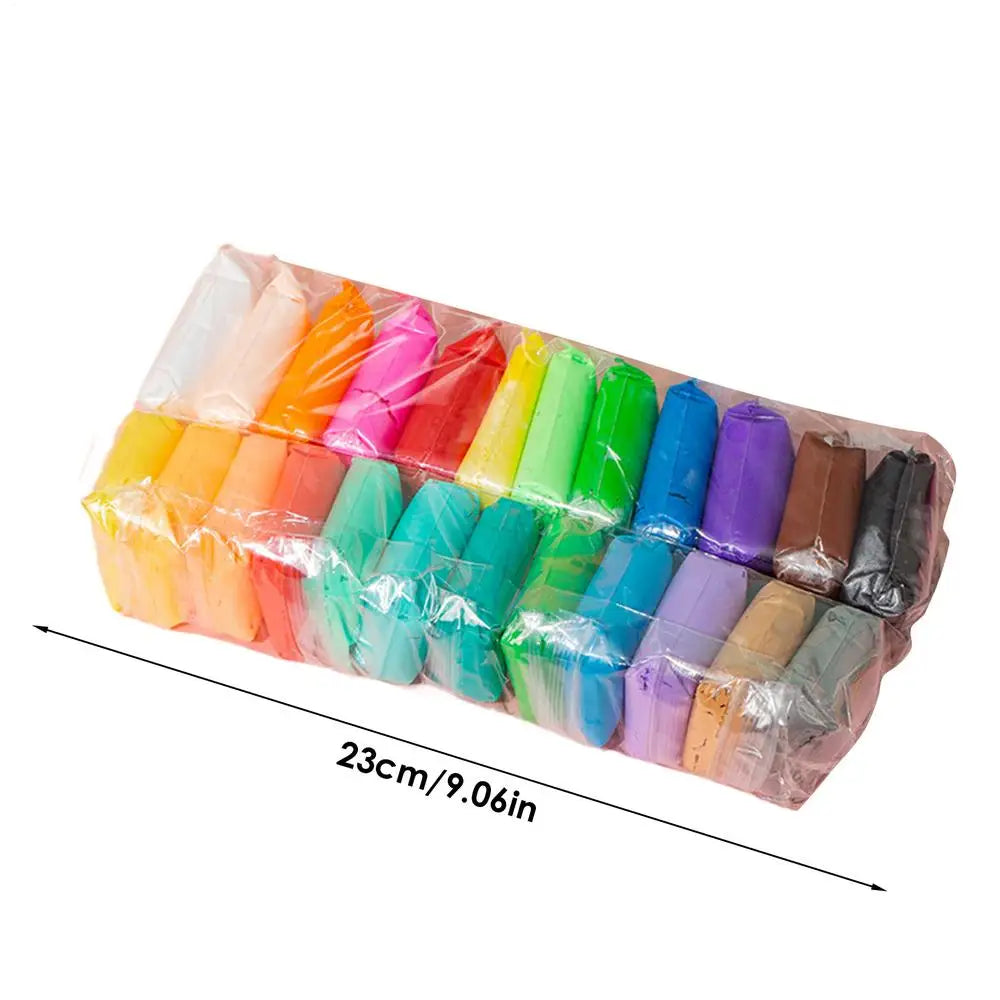 12/24/36 Colors Air Dry Clay Super Light Modeling Clay DIY Crafts with Tools Soft Creative Educational Toys for Kids Gifts