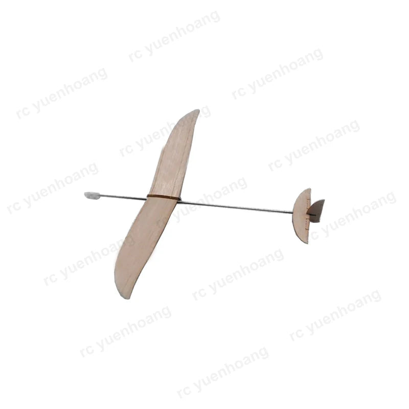 1Set Hand Thrown Carbon Rod Model Airplane Wooden Hand-throwing Glider Plane Wingspan 377mm for DIY Assembly Kit