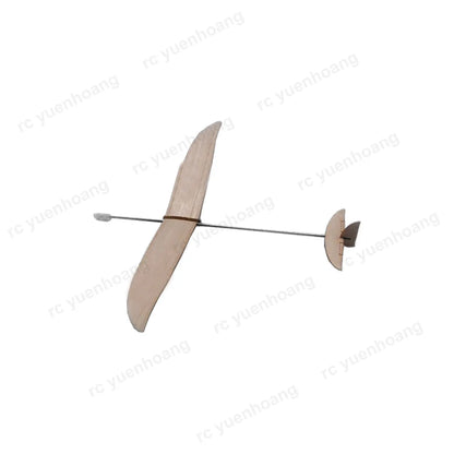 1Set Hand Thrown Carbon Rod Model Airplane Wooden Hand-throwing Glider Plane Wingspan 377mm for DIY Assembly Kit
