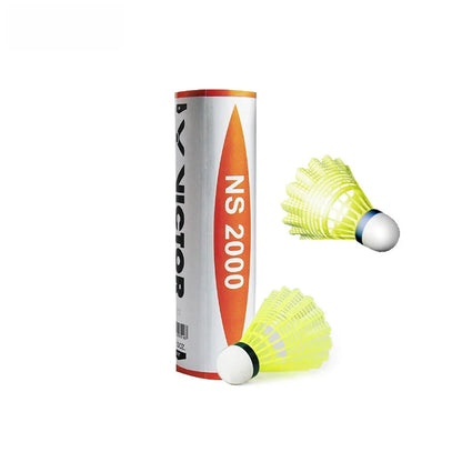 VICTOR NS-3000 Badminton uttlecos Nylon Training Durable Windproof Carbon Sound Resistant 6 Pieces Set Medium Speed