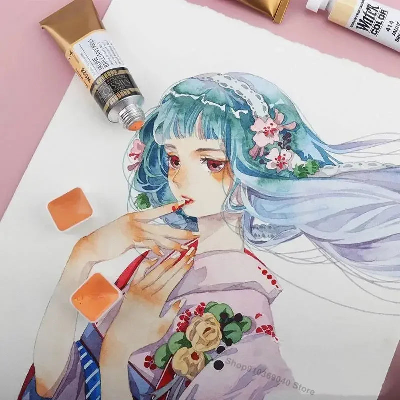 Skin Color Watercolor Paint 2ml Mini Sample VanGogh/Holbein Daniel Smith/Mijello Paul Rubens Flesh Color Water Color Art