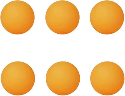 Advanced 40mm Orange Table Tennis Balls for Training, Set of 6 Yellow Ping Pong Balls with Attractive Design