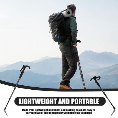 Hiking Stick Trekking Poles Mountaineering Telescopic Stick Walking Stick Suitable for Reduce Pressure and Strain MIAO-US