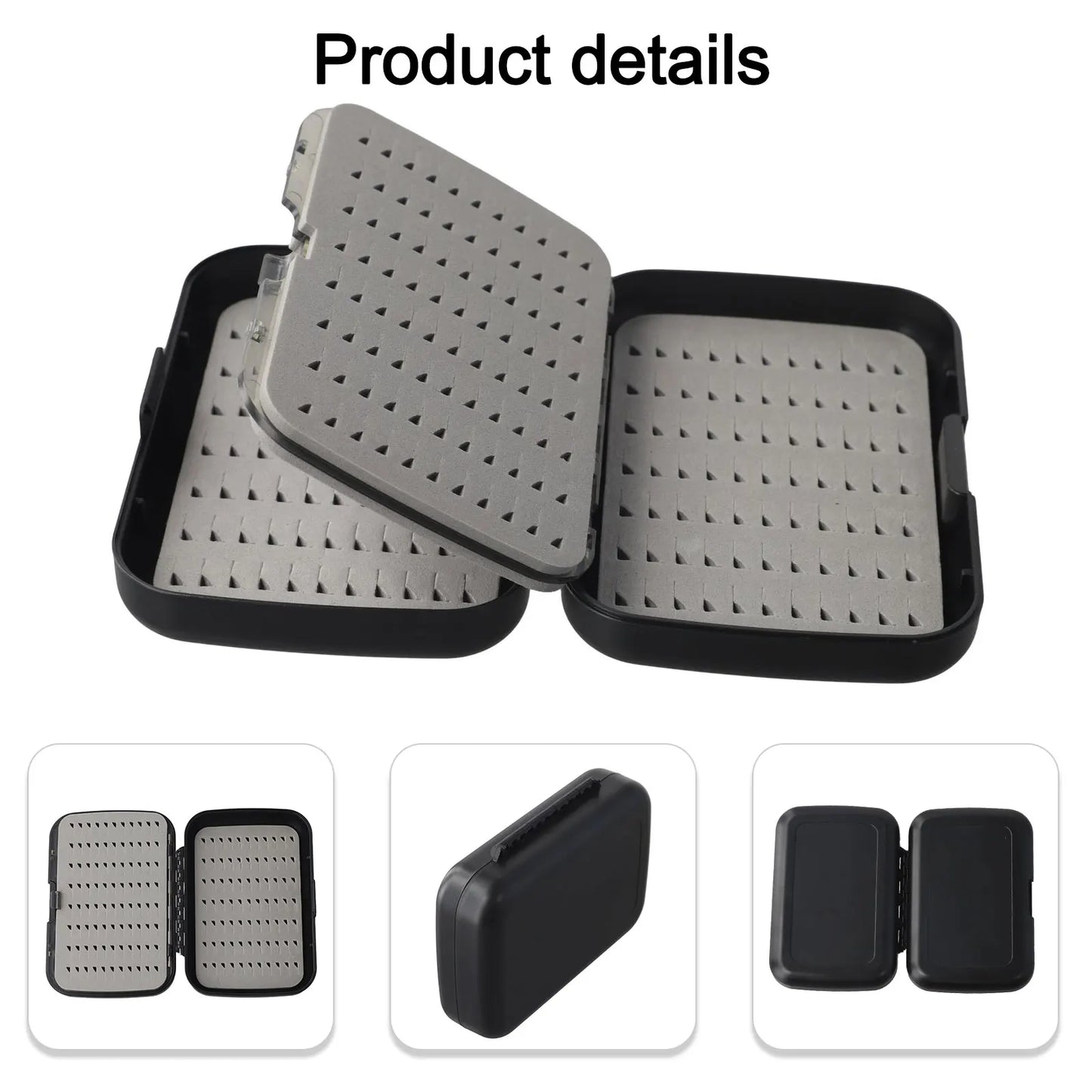Double-sided Fishing Tackle Box With Foam Waterproof Trout Bass Flies Fishing Tackle Hooks Box Fishing Tackle Boxes
