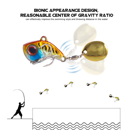 5Pcs Spinner Fishing Lure 5g/7g/10g/14g/20g Long Casting Drop Shot Bait VIB VIBRATION Artificial Bait Swivel Pike Fishing Tackle