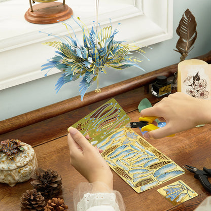 Piececool 3D Metal Puzzle-Aquarius One Thousand Origami Carnes for Aquarius Model Kits DIY Jigsaw Toy For Adults