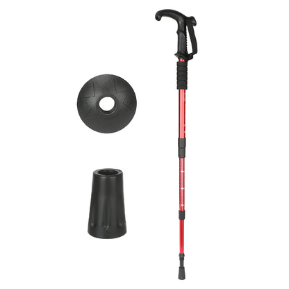 Mountain Climbing Crutch Scalable Trekking Pole Outdoor Straight Handle Hiking Climb Stick Suitable For Particularly Steep Climb