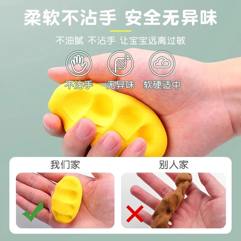 M&G 12/24/36 colors ultralight clay children's safety assured color clay easy plastic playdough handmade clay toys diy material