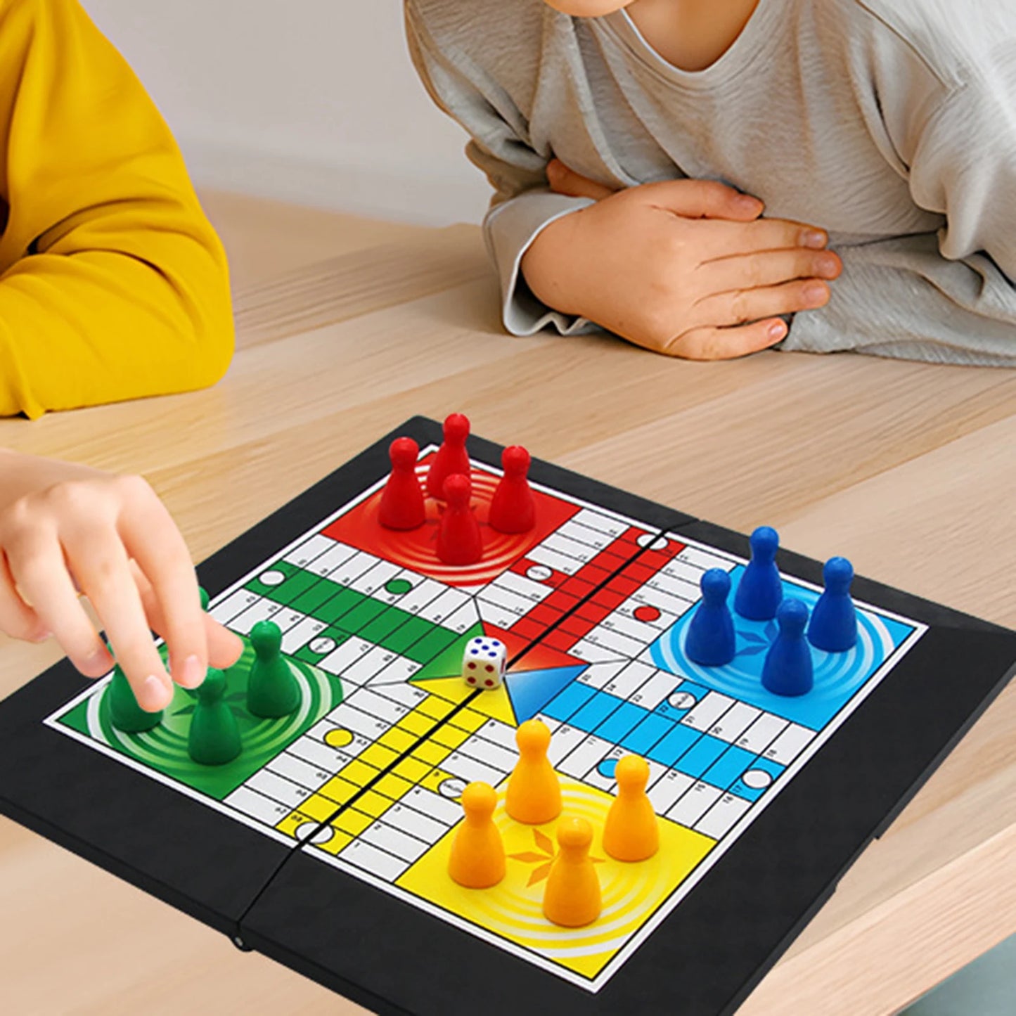 Board Games Ludo Set Party Game Parent Child Strategy Interaction with Foldable Board Games