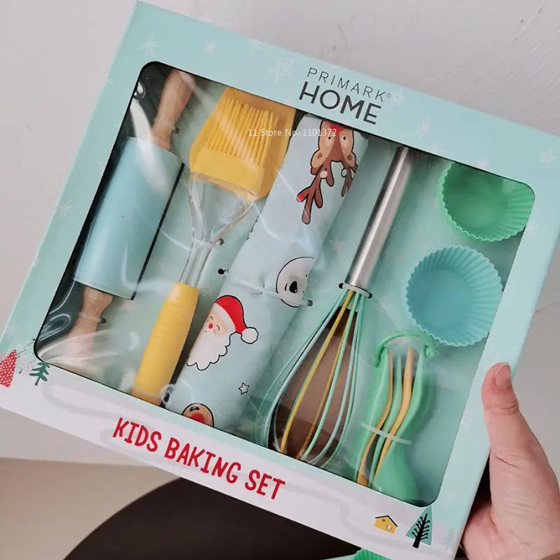 6pcs Children's Silicone Baking Tools Set Cake Making Molds Children's Gifts Baking Sets Kitchen Accessories Patisserie Tool Kit