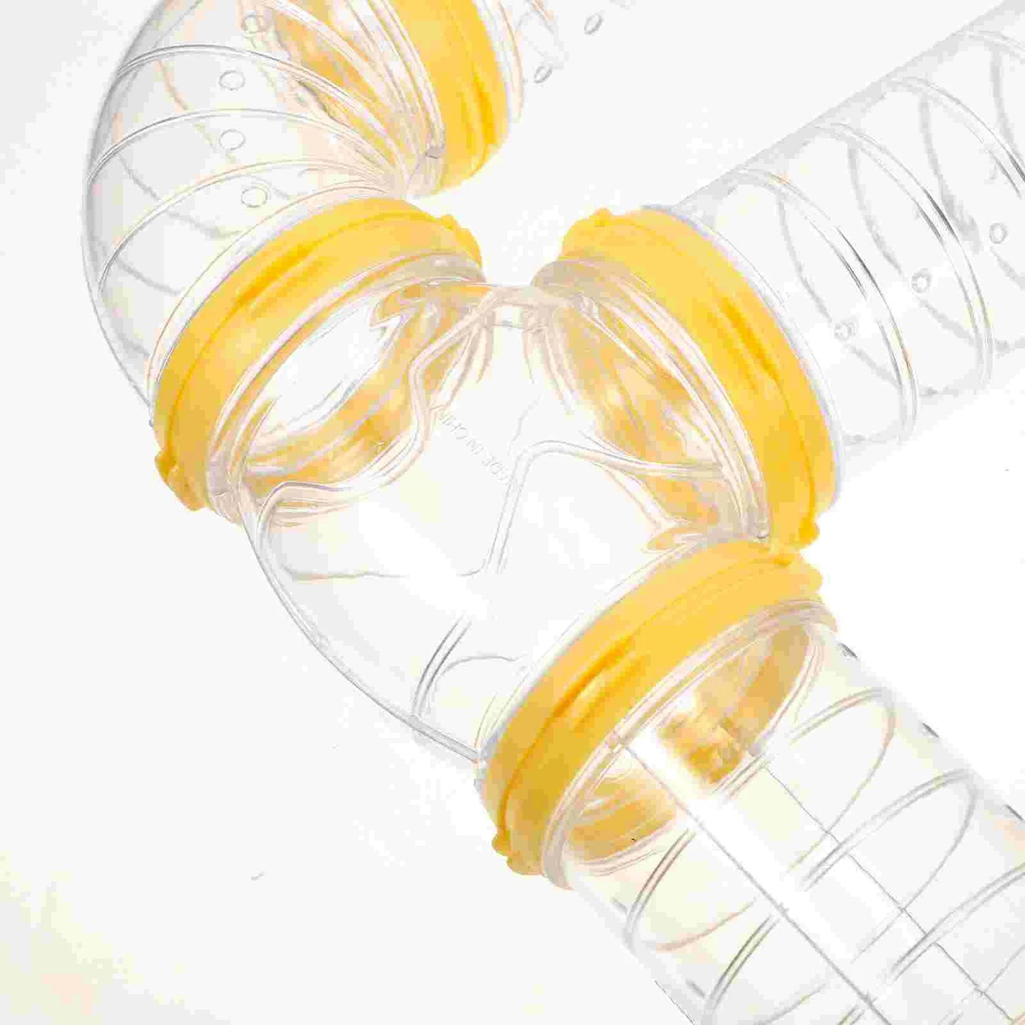 2 Sets Pp Hamster Tunnel Toy Tubes Diy Obstacle Courses For Squirrels Guinea Pigs Hedgehogs Plastic Cage Accessories Connector