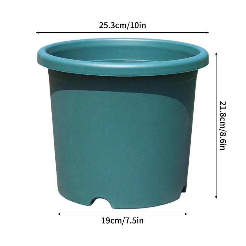 Plastic Flowerpot with Drainage Holes Plant Nursery Pot Seed Starting Pot Plastic Flower Plant Container for Succulents Seedling