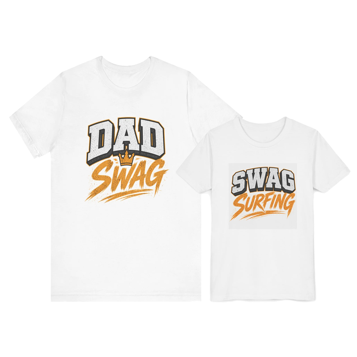 Dad Swag – Swag Surfing Matching Father-Child T-Shirt